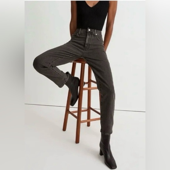 Madewell The Perfect Vintage Crop Jean in Washed Black Sz 28 EUC - Picture 4 of 8